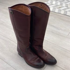 Frye Melissa 2 Button Redwood Boots